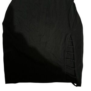 Charlotte Russe Elegant Black Women's Spandex Skirt Lattice Accent on side